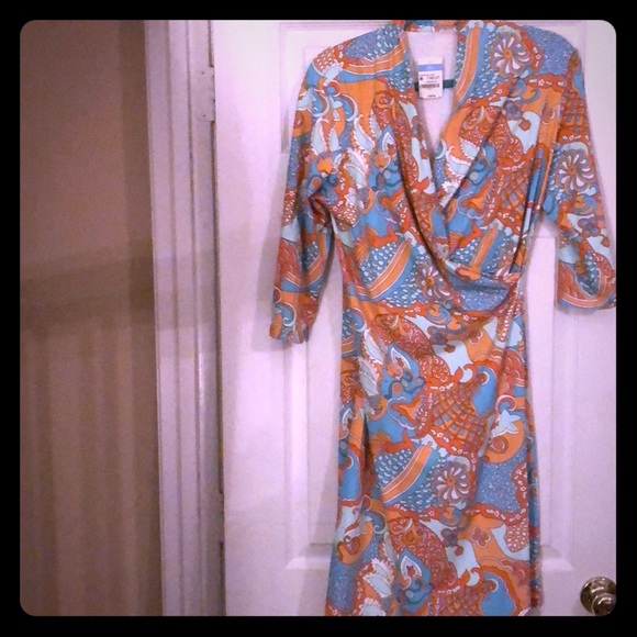 J. McLaughlin Dresses & Skirts - J. McLaughlin Panama Wrap Dress Sz M
